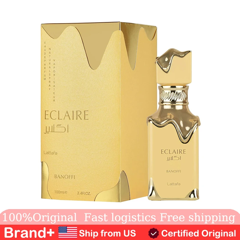

Lattafa Eclaire Banoffi Gourmand Sweet Fruity Musky Eau De Parfum Spray Long-Lasting Fragrance for Women 3.4 Ounce Cologne