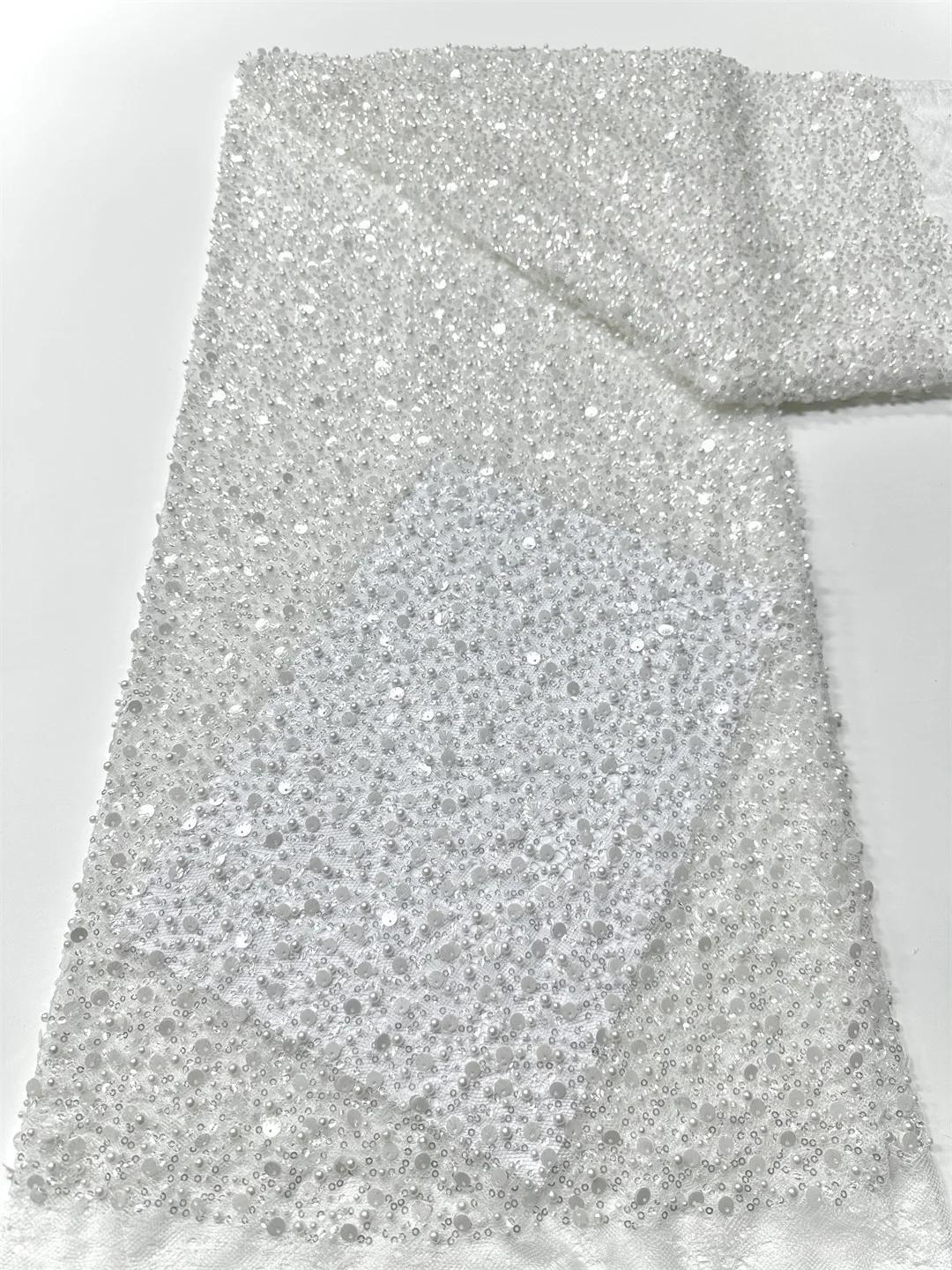 الفرنسية شبكة تول أقمشة الدانتيل المطرزة الدانتيل الترتر مطرز الأفريقي أقمشة الدانتيل 2025 جودة عالية لفساتين الزفاف النيجيرية #4