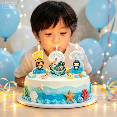 Octonauts Birthday Cake Candles Number Style Peso Penguin for Preschool Party Decoration Supplies
