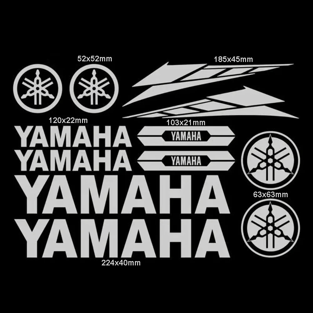 Capacete de corrida da motocicleta tanque combustível adesivos reflexivos patrocinador carta logotipo decoração decalques conjunto adesivos cobrindo arranhões