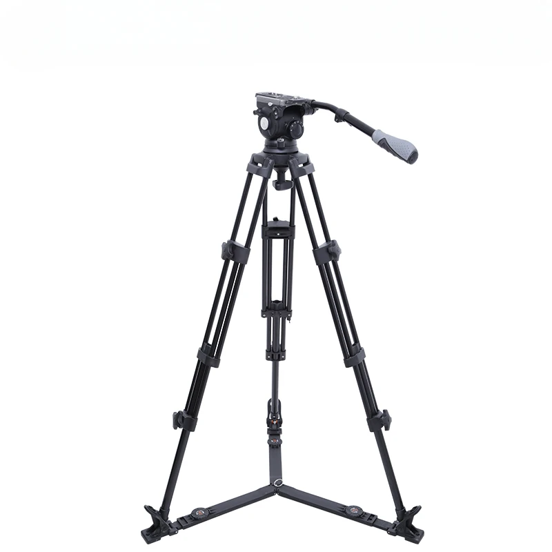 760A tripod professional photography camera single reflex tripod hydraulic damping pan tilt heavy-duty gear dynamic balance