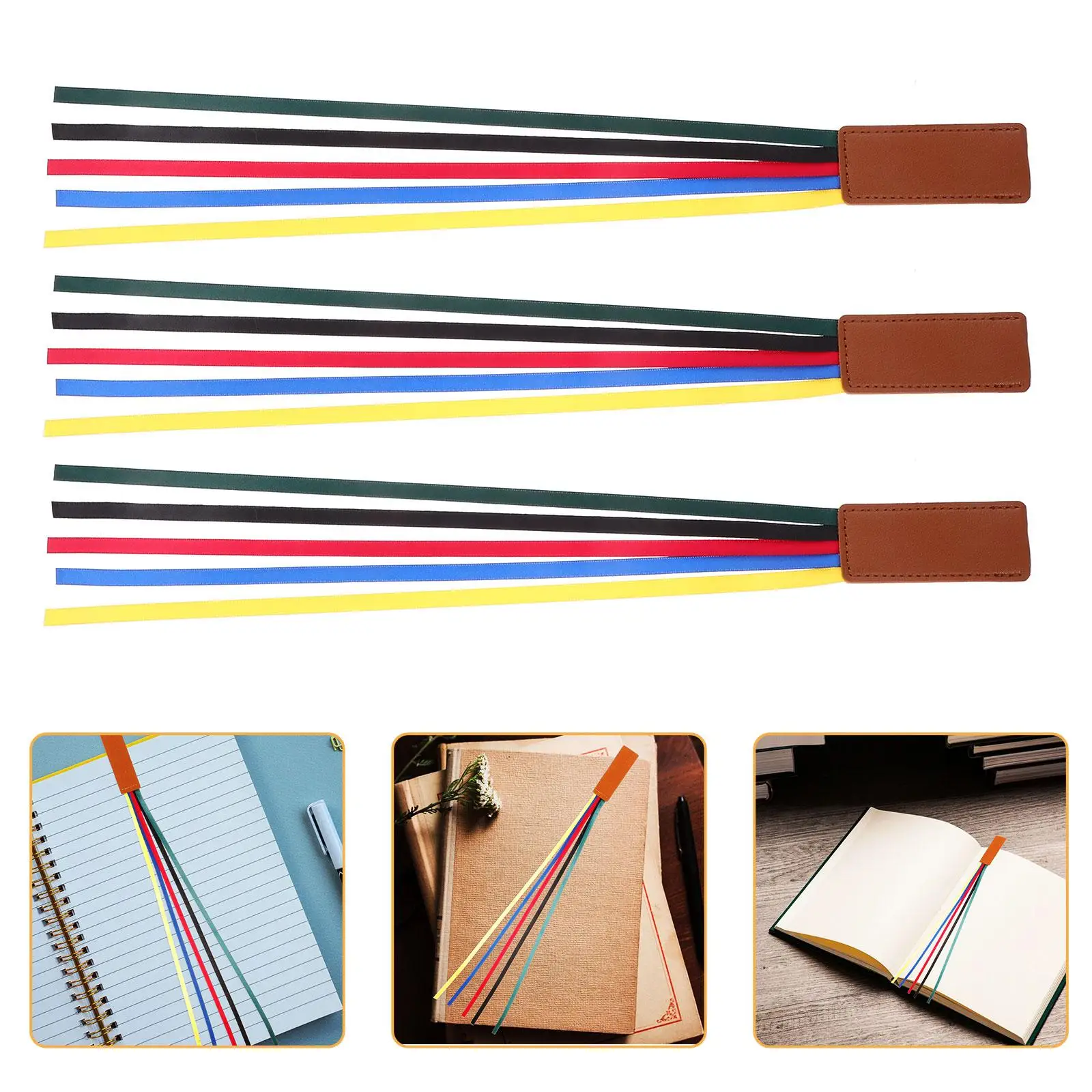 3 Pcs Ribbon Bookmarks Silk Bible Bookmark Page Markers Colorful Ribbons Large Books Easy Insert Artificial