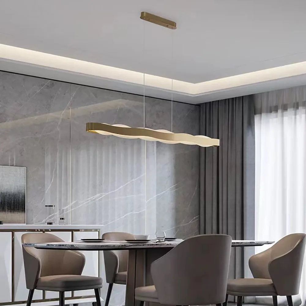 Nordic Modern Ring LED Dimmable Chandelier For Living Room Bedroom Dining Table Pendant Lamp Home Decor Lighting Lustre Fixtures