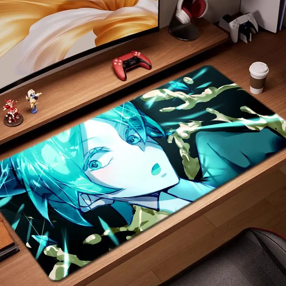 

Коврик для мыши Land of the Lustrous, игровые аксессуары, коврик для клавиатуры XXL, большой запирающий край, настольный коврик 900X400 мм, игровой коврик для мыши