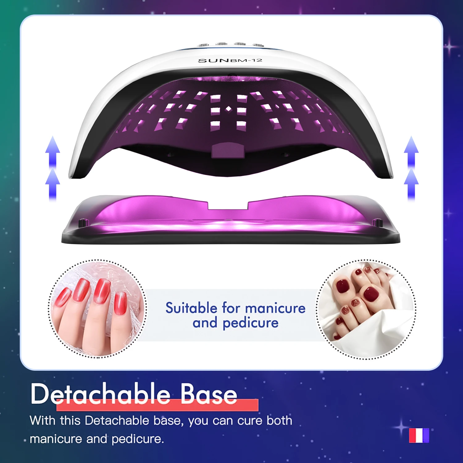 UV LED-lamp voor nagelmanicure 72 LEDS Professionele gellak Drooglampen met timer Autosensor Manicure Salon Tool