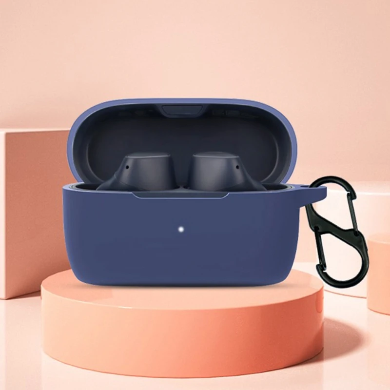 Совместим с наушниками Jabra Elite 3, моющаяся защитная крышка, легкий гибкий ударопрочный водонепроницаемый силиконовый чехол leeve