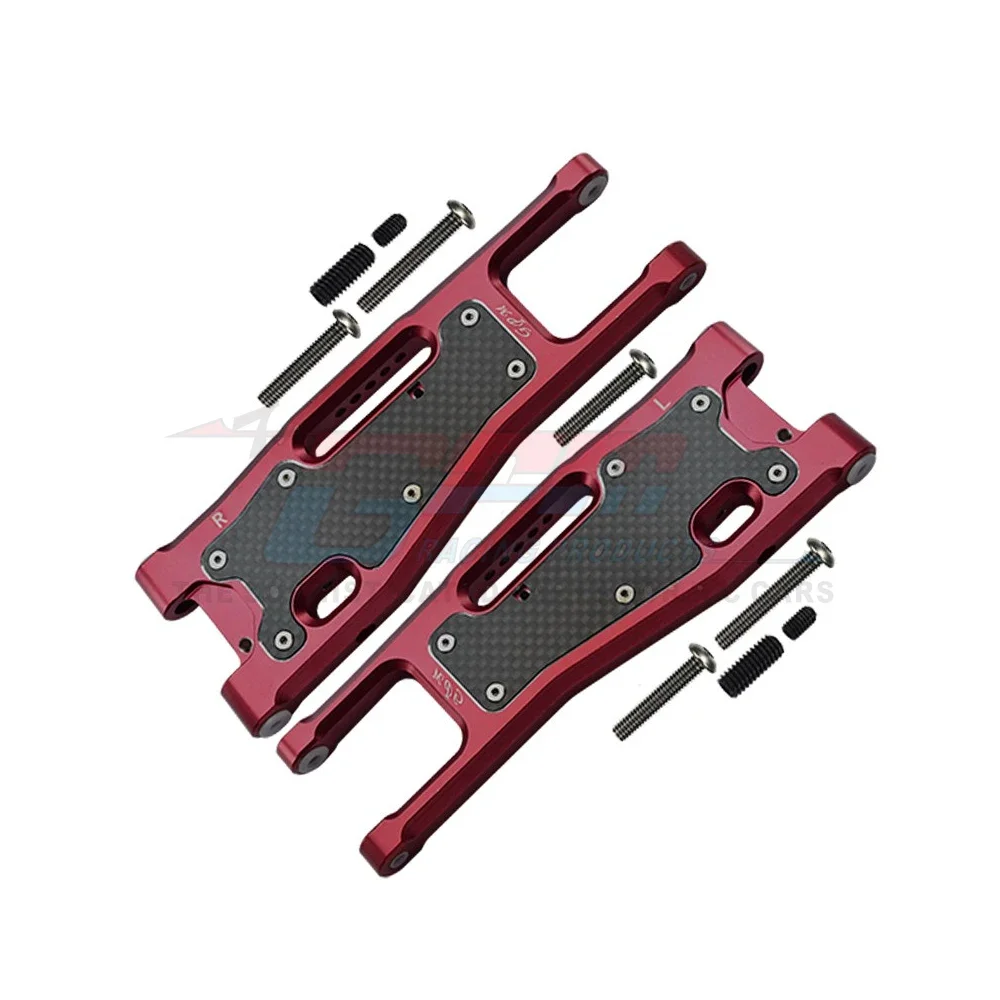 GPM Metal Carbon Fibre Front Lower Suspension Arm 9530 9531 9633 for Traxxas 1/8 Sledge 4WD Monster Truck 95076-4 Upgrade Parts