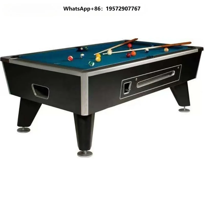wooden pool table, manual power supply, American plug, customizable colors,