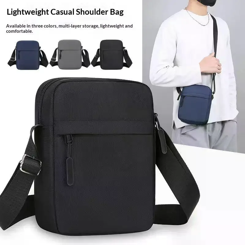 Solid-Colored Single-Shoulder Small Bags Lightweight Mobile Phone Bags Men's And Women's Single-Shoulder Bags Crossbody Bags