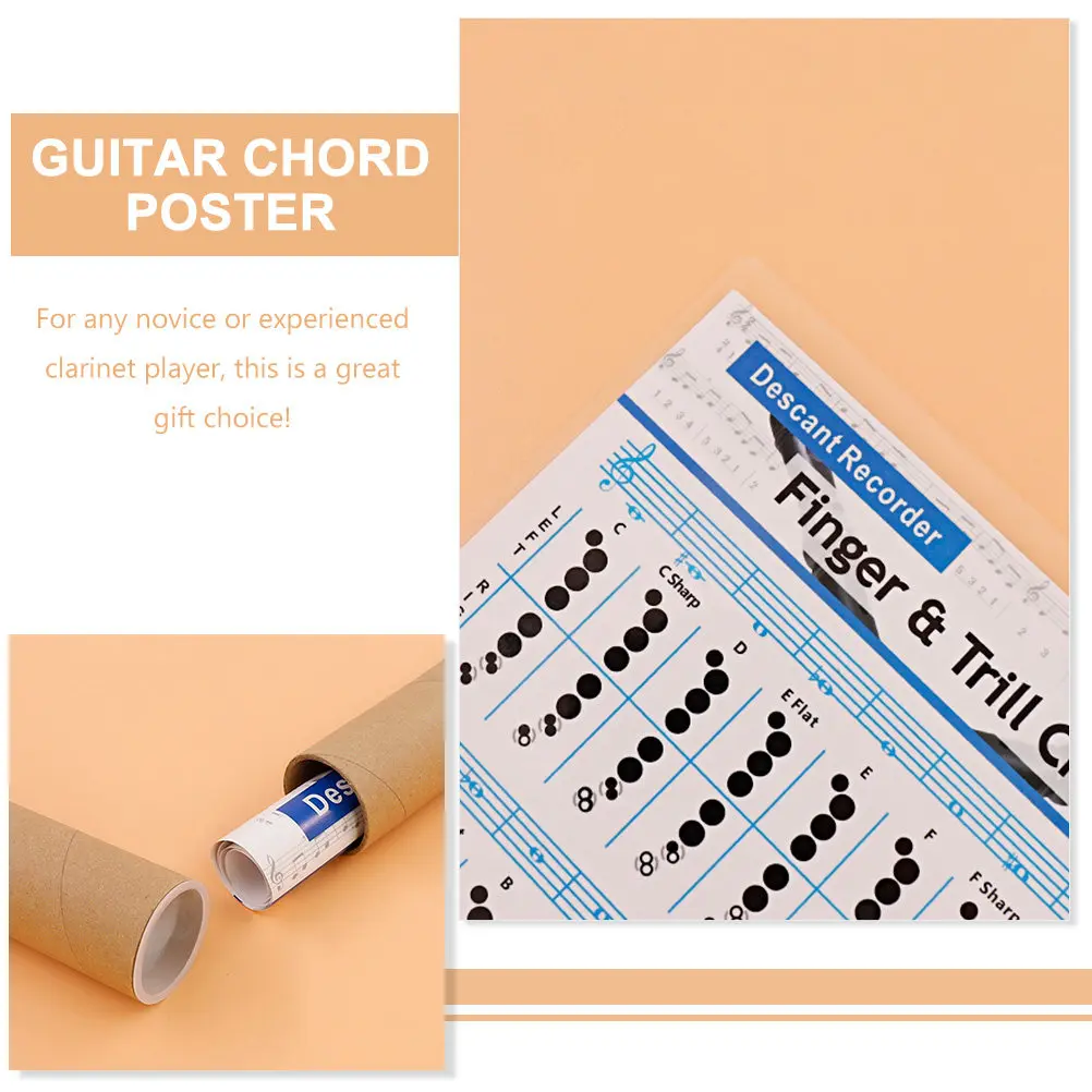 Clarinet Finger Guide Chart – High-Clarity Printed Learning Tool for Beginners & Students