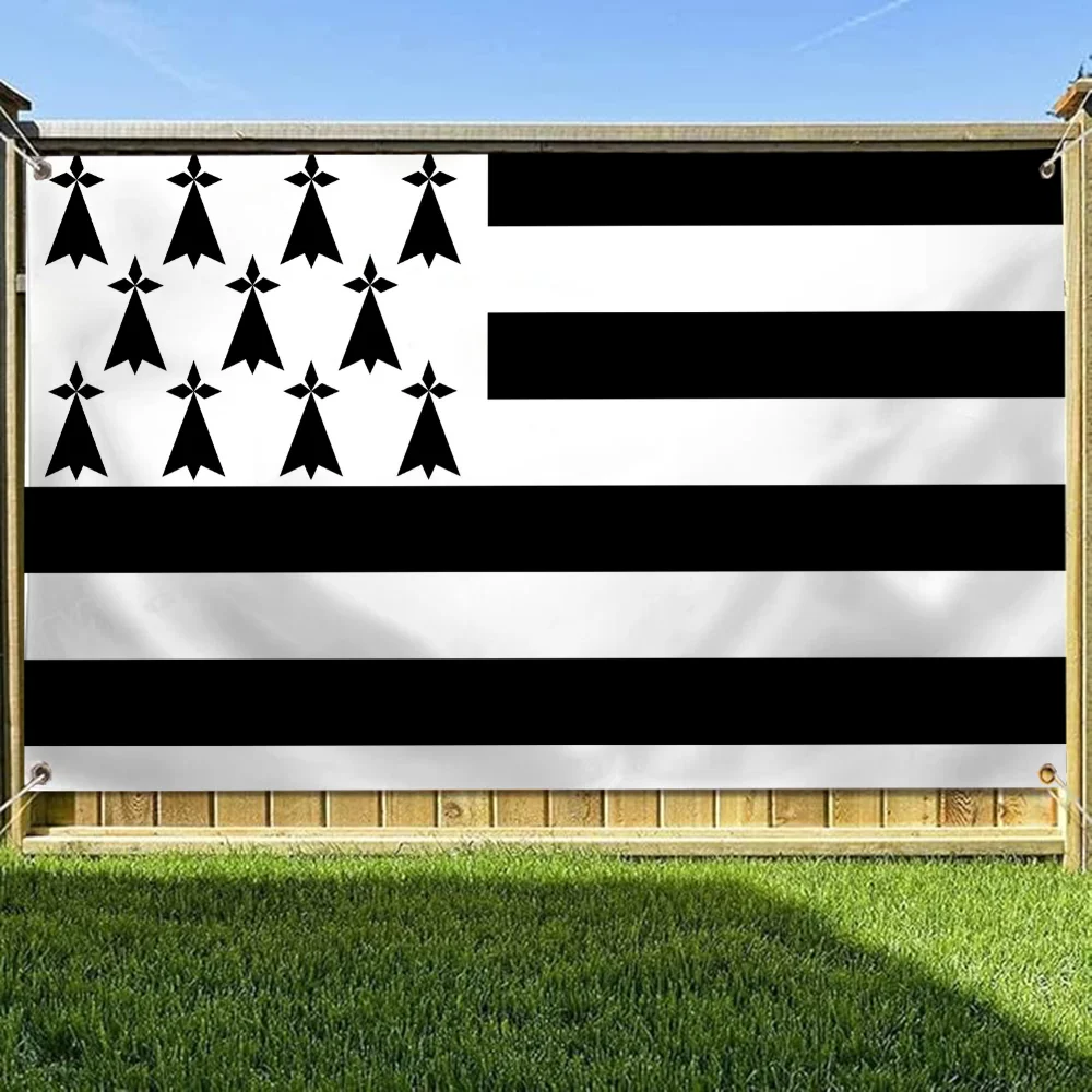 Wall Flag Brittany Four Hole Single Sided Flag Outdoor Decor Room Aesthetic Outdoor Flags Banners Decorations Funny Decoration