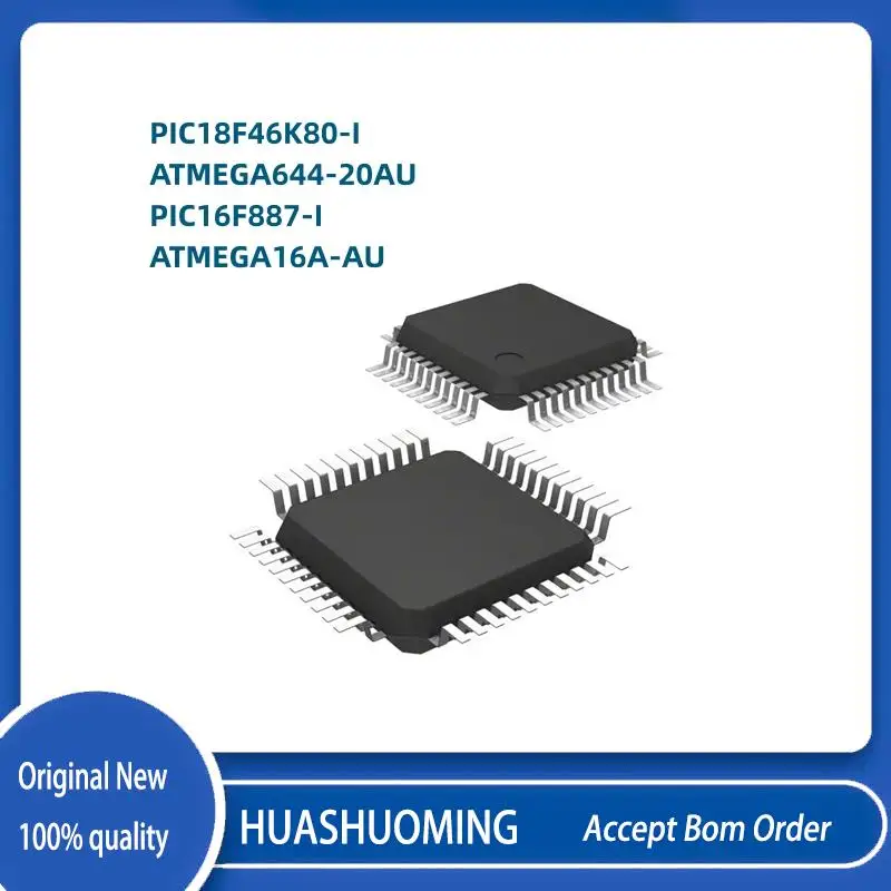 NEW 10pcs/lot PIC18F46K80-I/PT    ATMEGA644-20AU   PIC16F887-I/PT   ATMEGA16A-AU TQFP44