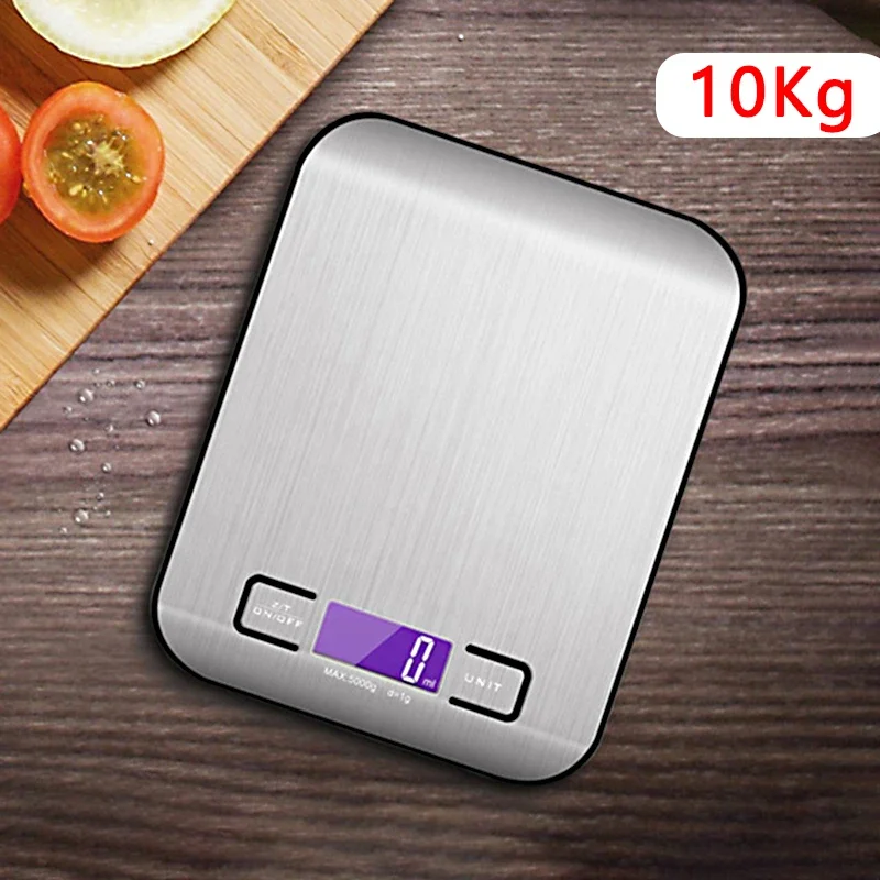 

10kg Kitchen Scales Measuring Tools Coffee Roasting Food Scale Digital Small Rechargeable Stainless Steel Electronic Scale