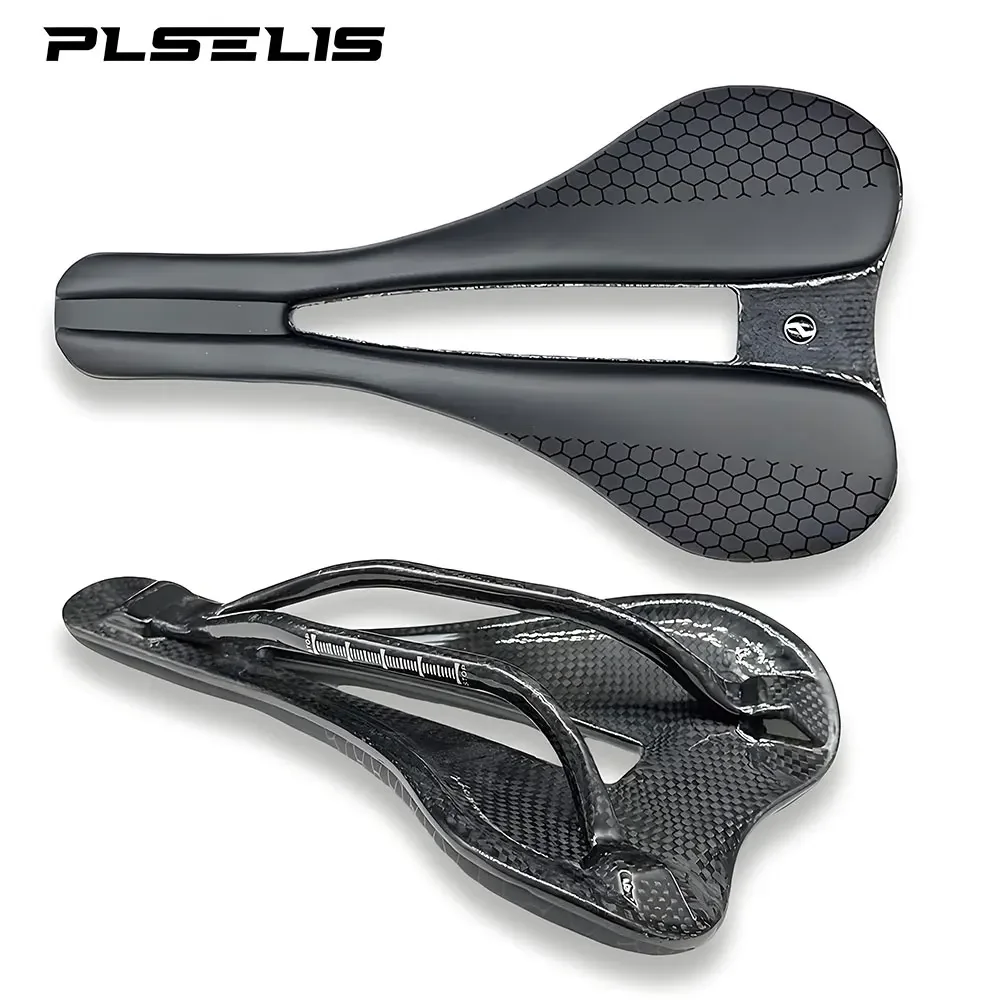 

PLSELIS new road car high-end carbon fiber lightweight short nose breathable hollow hot selling soft and comfortable saddle