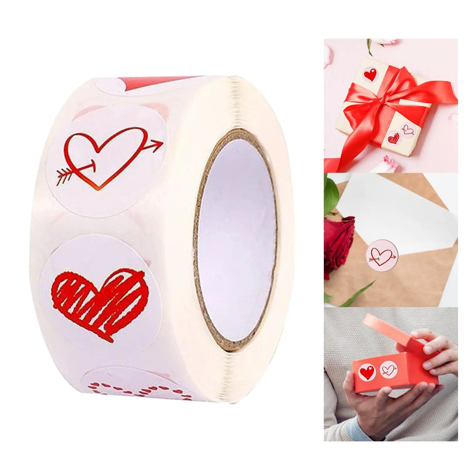 2-4pack Valentines Day Stickers Sealing Labels for Gift Box Retailers Greeting