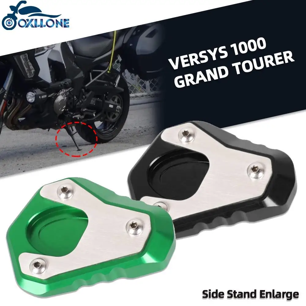 

FOR Kawasaki Versys 1000 2015-2021 Versys1000 Grand Tourer Motorcycle Accessories CNC Aluminium Side Stand Enlarge extension