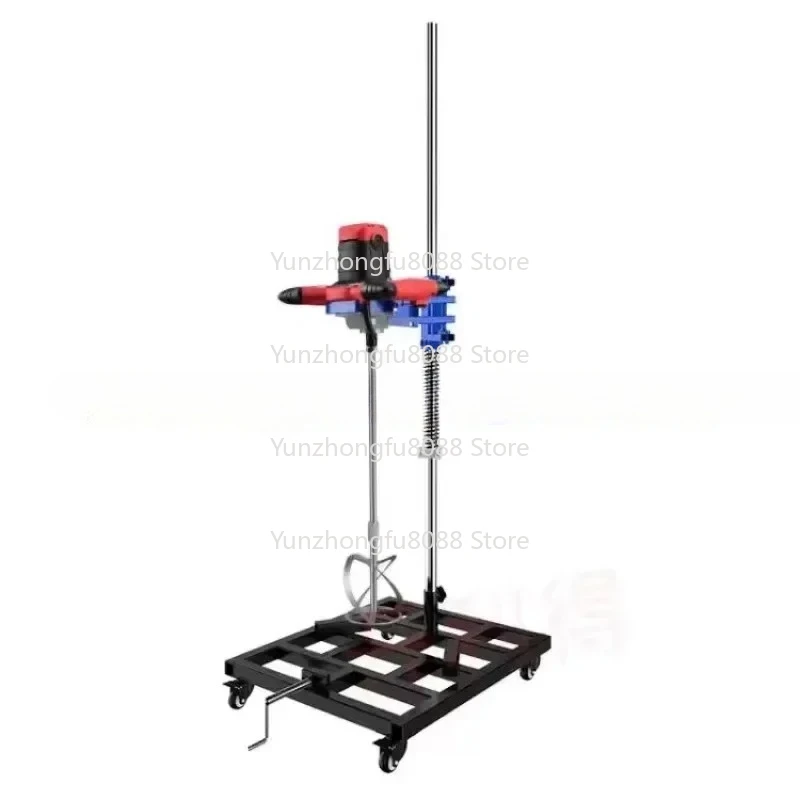 Para mezclador de alta potencia, soporte fijo hidráulico de diamantes de imitación, pintura de cemento, masilla en polvo