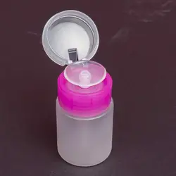 60ml Empty Pump Dispenser Clear Nail Polish Makeup Remover Bottle Container