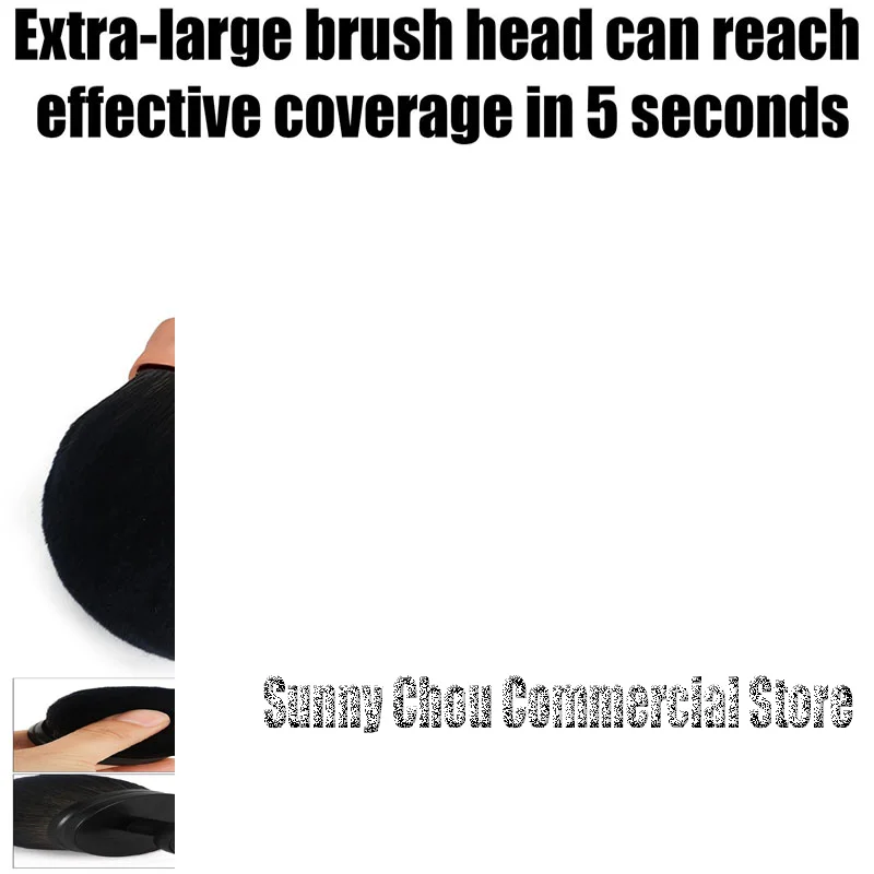 Brosse de maquillage pour le corps Extra Large, cheveux synthétiques doux, brosse Kabuki professionnelle, brosse de fond de teint à large tête pour auto-briquage