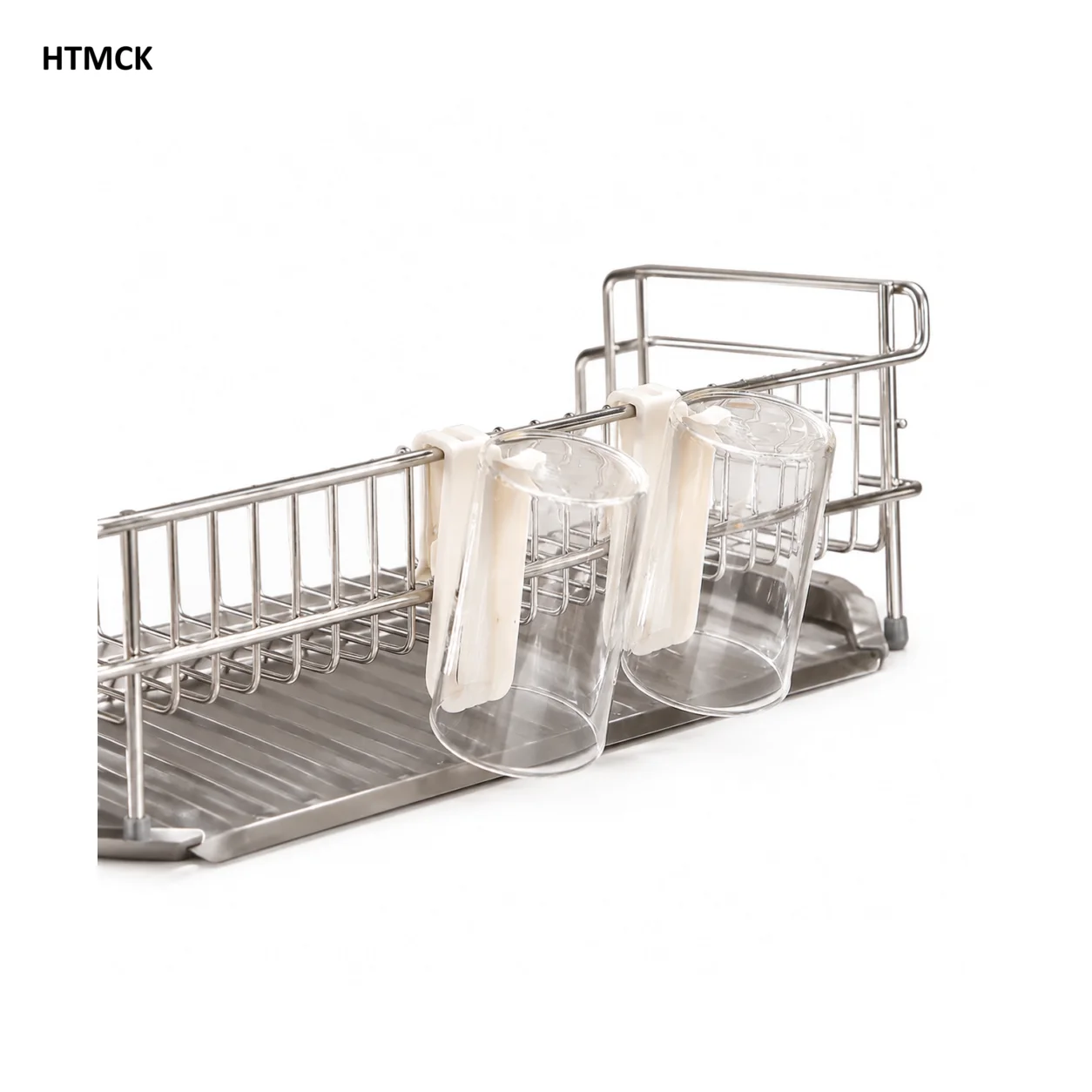 Wall-Mounted Cup Holder Nail-Free Draining Organizer Multifunctional Storage Rack for Living Room Drinking Fountain Space Saving