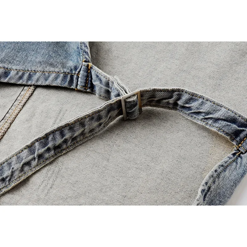 Sommer Koreanische Schwarz Vorne Kurze Zurück Lange Denim Weste Frauen Kurze Weste Tasche Ärmellose Jacke Dünne Jeans Westen Weibliche
