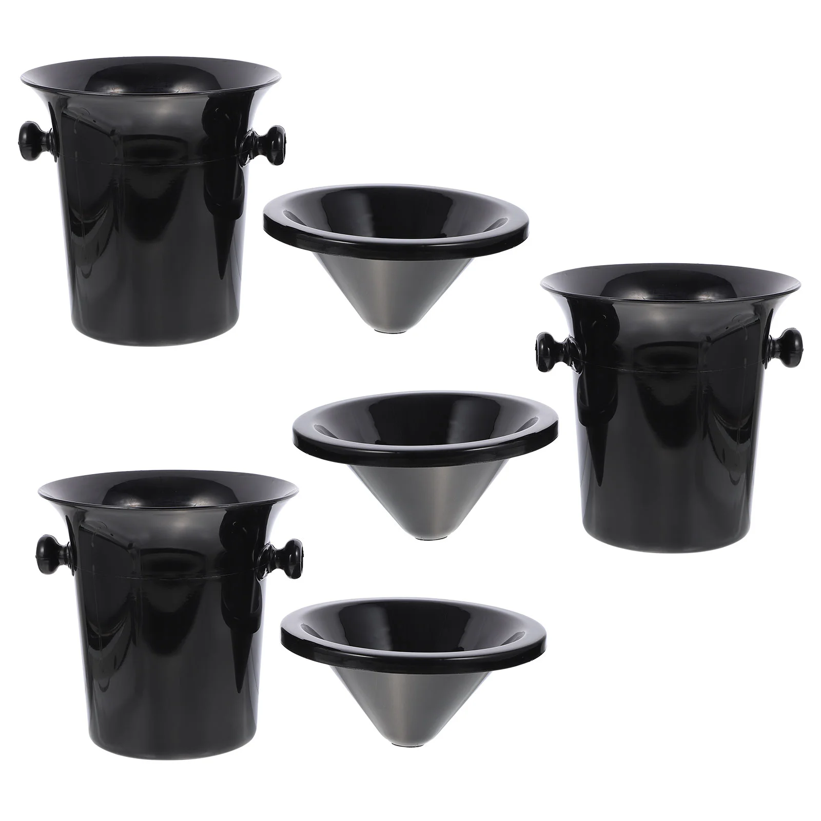 

3 Pcs Spit Barrel Spittoon Faucet Filters Bucket Dump Buckets Ice Creative Tasting Teapot Accessory Plastic