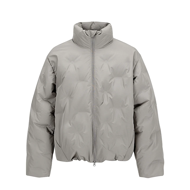 

Unisex down Jacket Winter New Arrival Stand Collar Fashion Outerwear Versatile Warm Windproof Cold Resistant Polyester Fiber