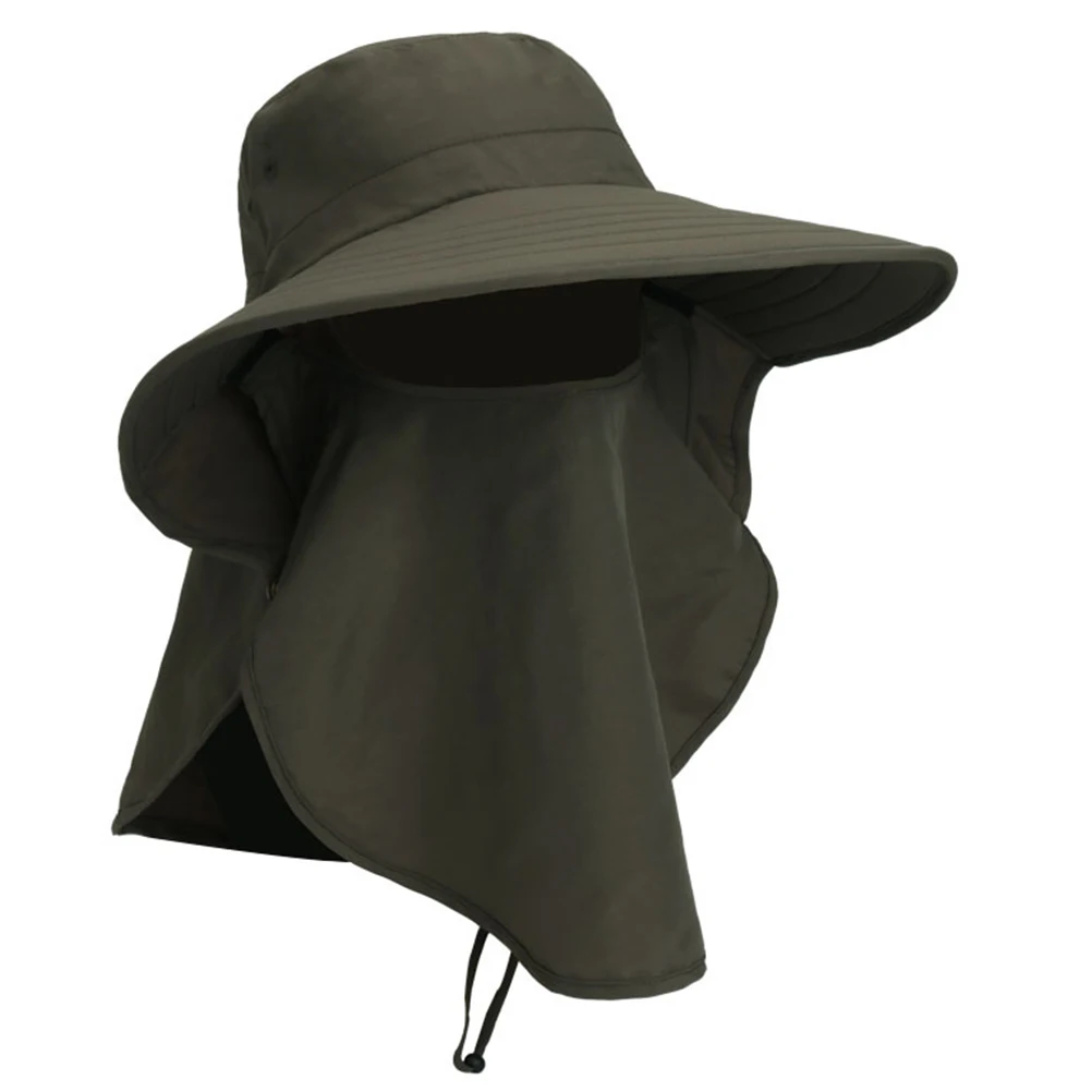 

Water-resistant Sun Hat Protective Anti-spatter Anti-UV with Face Cover Travel