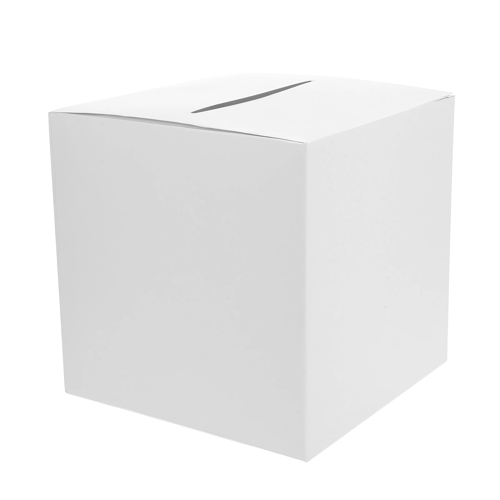 

White Card Box Wedding Party Favor Keepsake Boxes for Gifts Bridemaid Raffle Tickets Storage Elegant Paper Craft