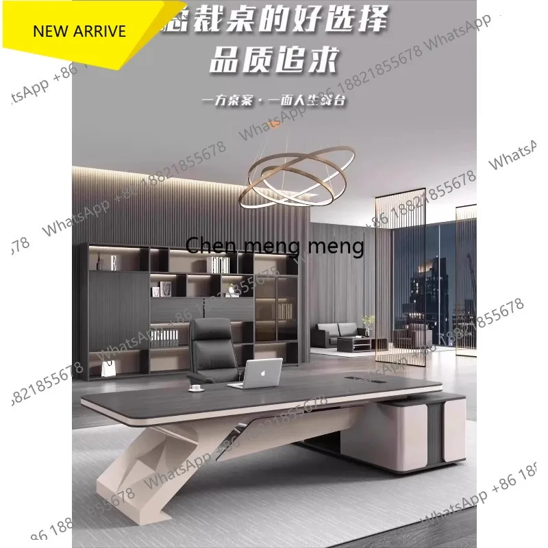 

G153 Light luxury minimalist and modern room offices office desks and workstations Room computer desk President's desk