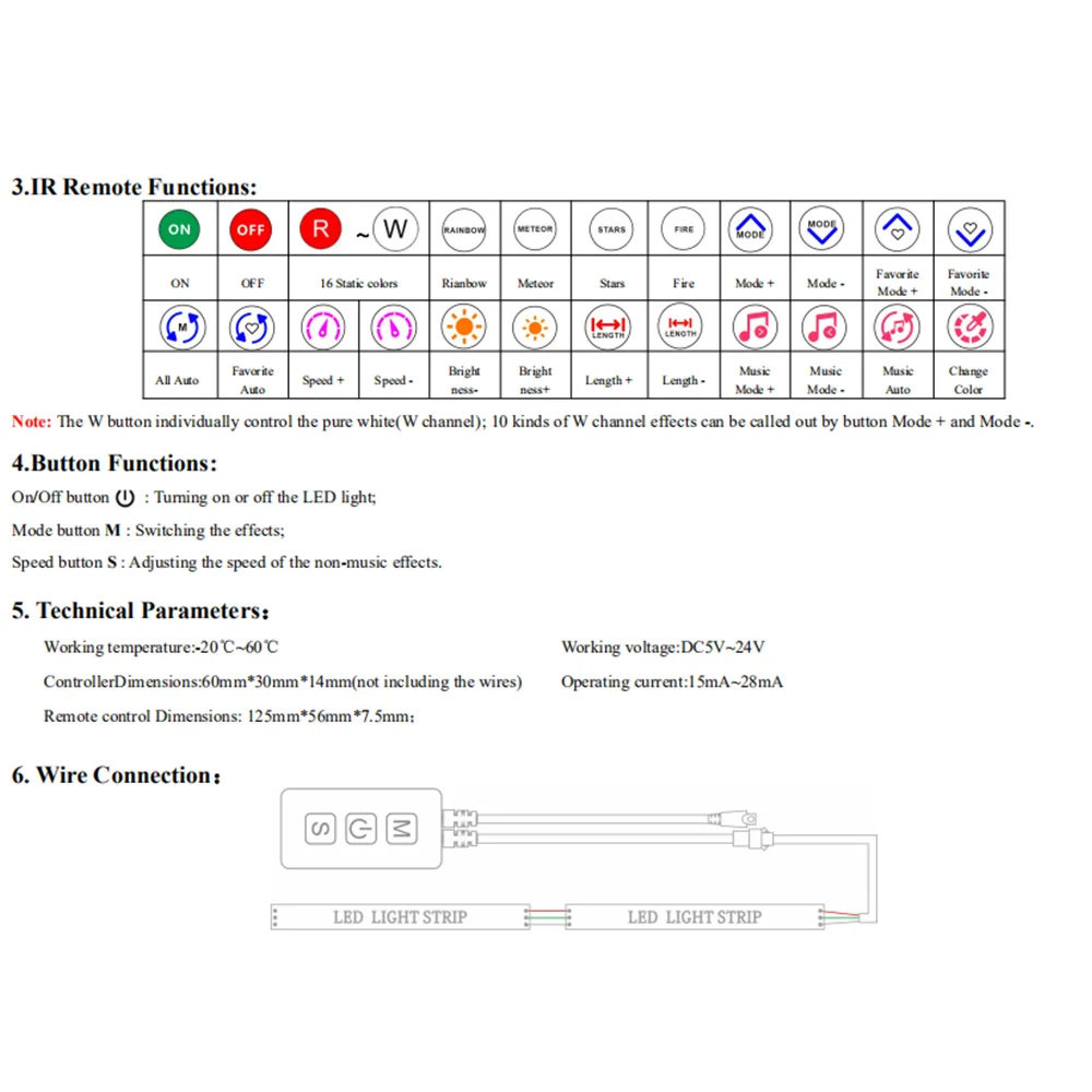 LICE-SP617E SK6812 RGBW Controller musicale Bluetooth Microfono integrato Controller per strisce luminose a LED WS2814 TM1824 DC5V-24
