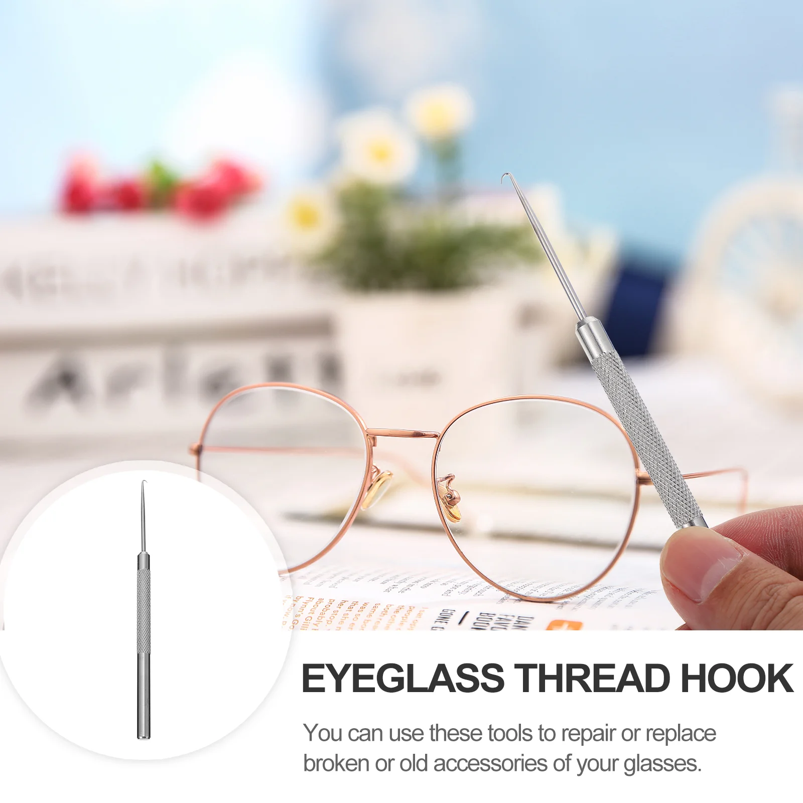 Glasses Equipment Instrument Repairing Supply Half-frame Thread Hook Eyeglasses Accessories Maintenance Tools Eyewear