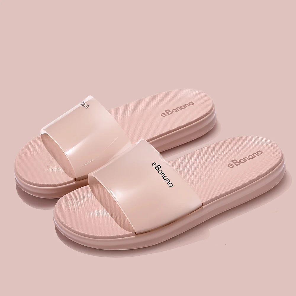 

ZHIDA Women's EVA Foldable Travel Slippers Transparent Slip-On Indoor Light Comfortable Casual Thick-Soled Summer Slides
