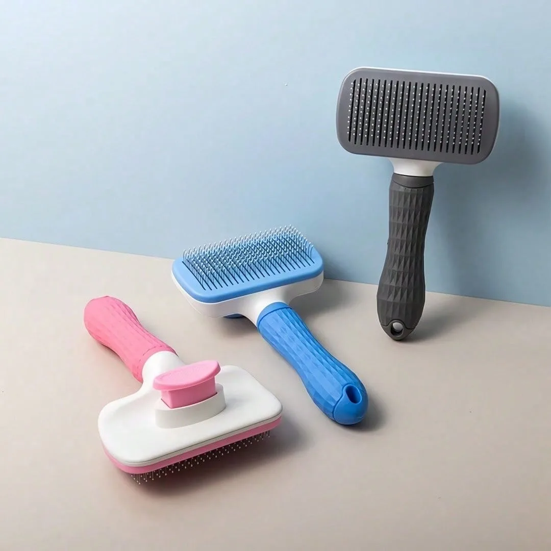 1PCS Pet Hair Removal Comb - Easy To Clean Pet Grooming Brush - One Click Hair Removal, Knot Removal, Reduce Shedding, and Improve Fur Health image 8