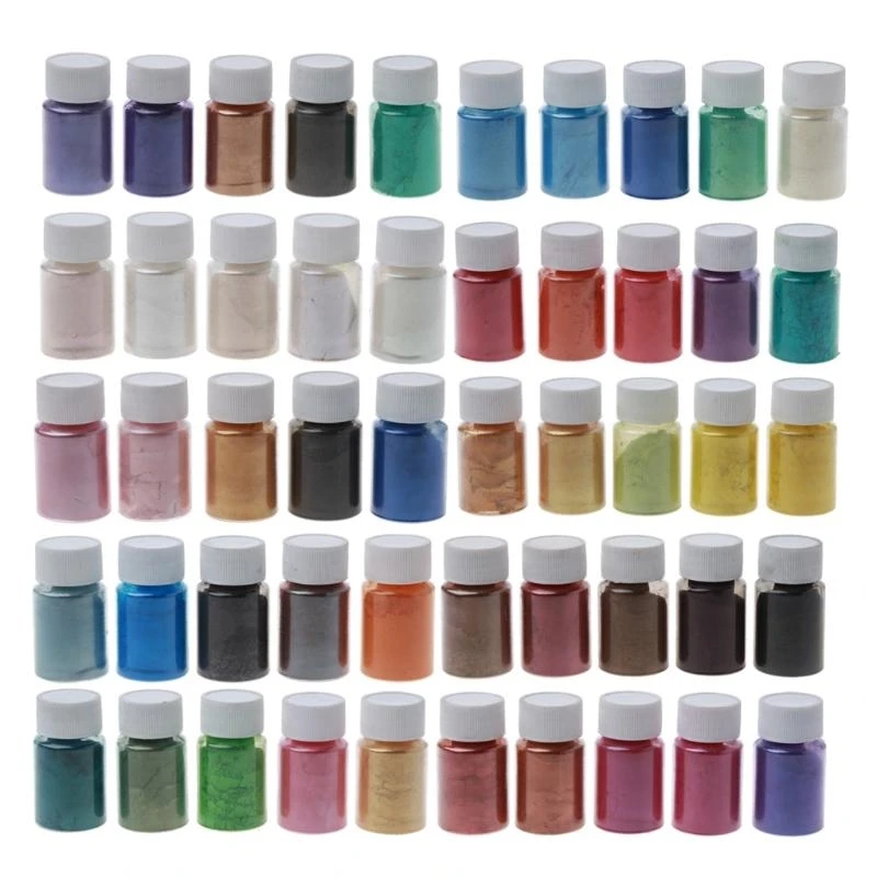

50 Color Shifting Mica Powder for Epoxy Pearl Pigment Powder for Soap Making