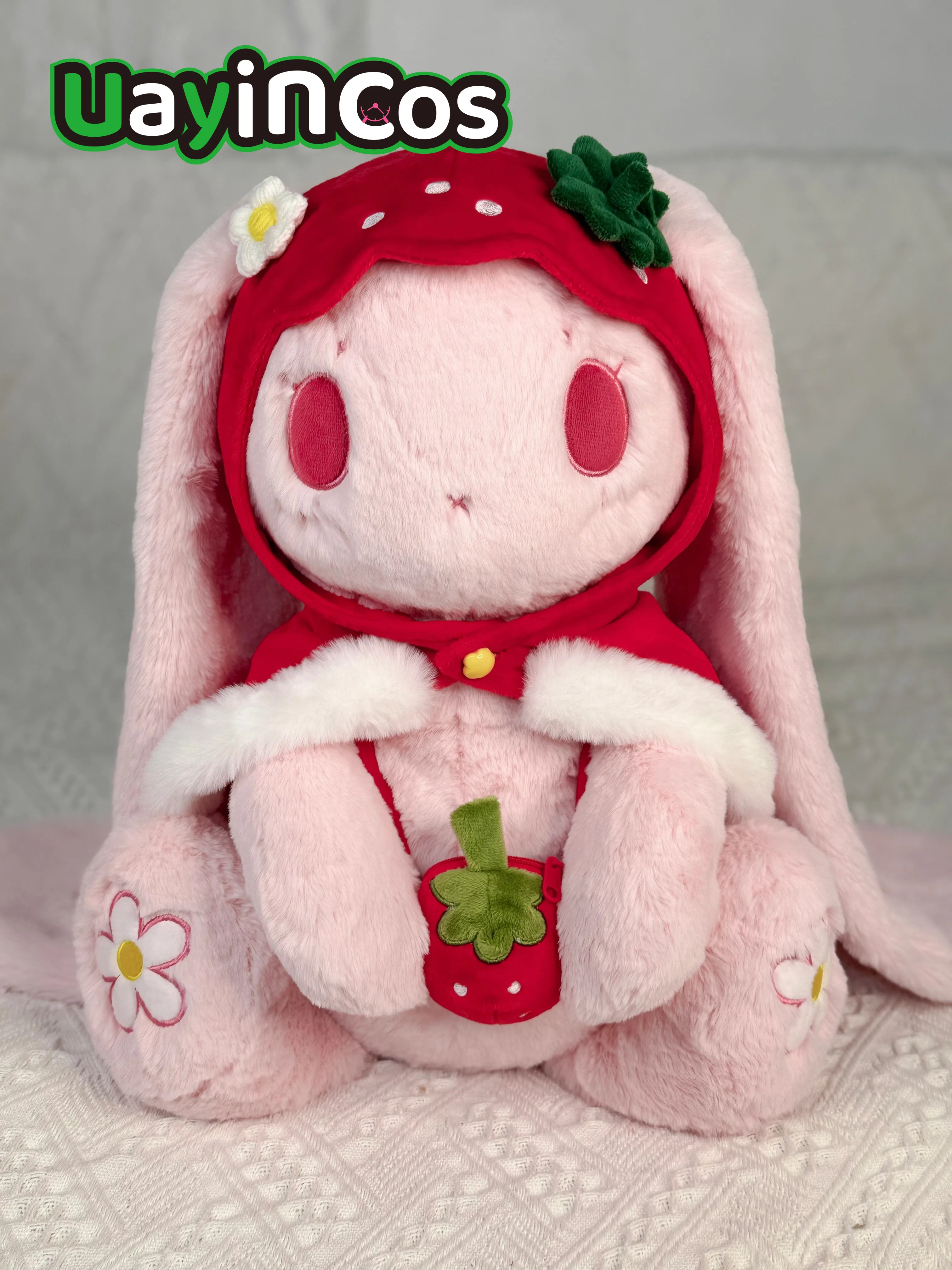 

Official Pink Rabbit Backpack For Women Men Purse Tote Crossbody Bags Handbags Shoulder Bag Doll Accessories Anime Toy Kids Gift