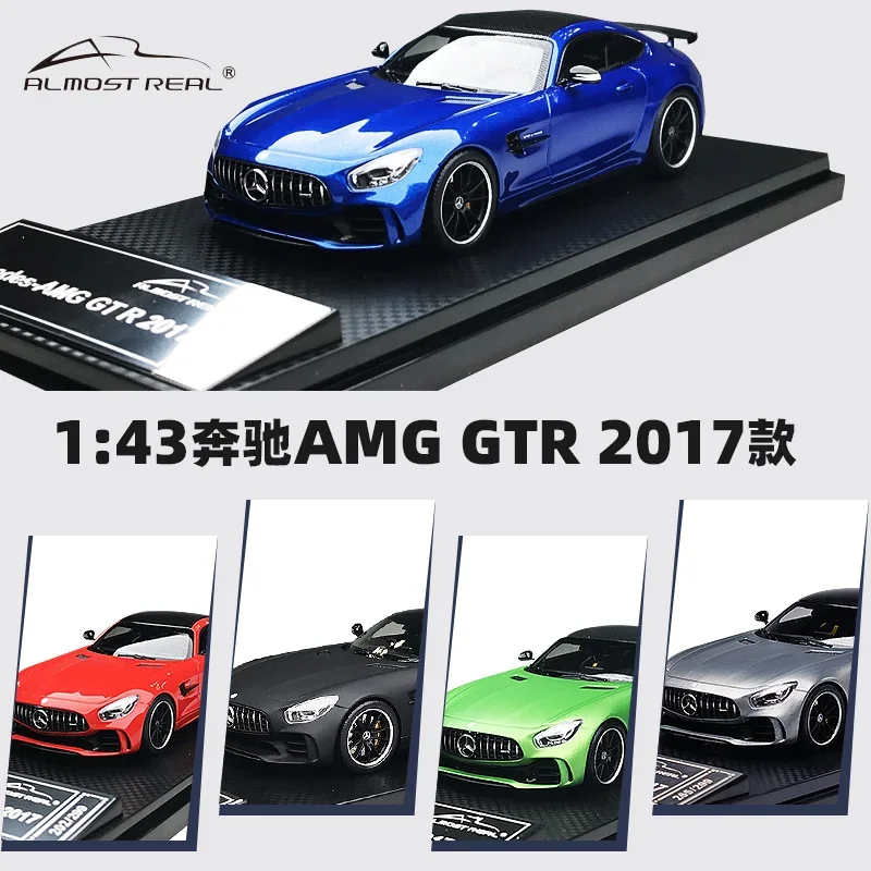 1:43 Mercedes-Benz GTR Mercedes-AMG GTR alloy die-cast car, collection pieces, boys' toys, children's holiday birthday gifts