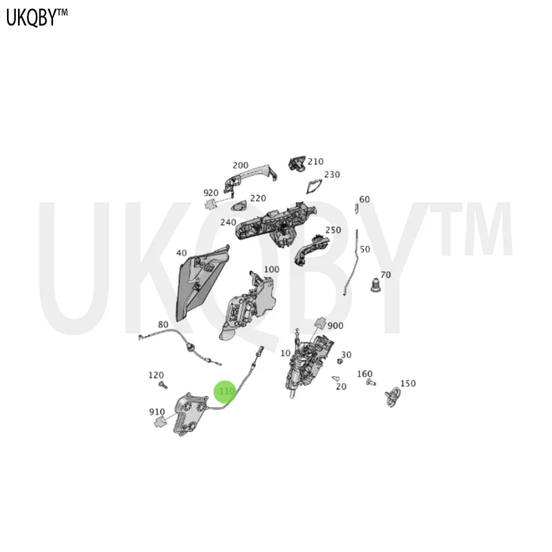 مهاجم قفل باب مع برغي برأس سداسية دائرية غاطسة ، A1667600900 A1667600800 A1667600303 A1667600403 A166760010