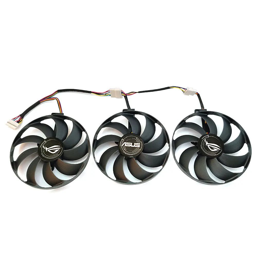 Novo 1 conjunto FDC10H12S9-C t129215su rtx 2080 2070 fã gpu, para asus rx 5700xt 5700 5600xt rog strix oc placa gráfica ventilador de refrigeração