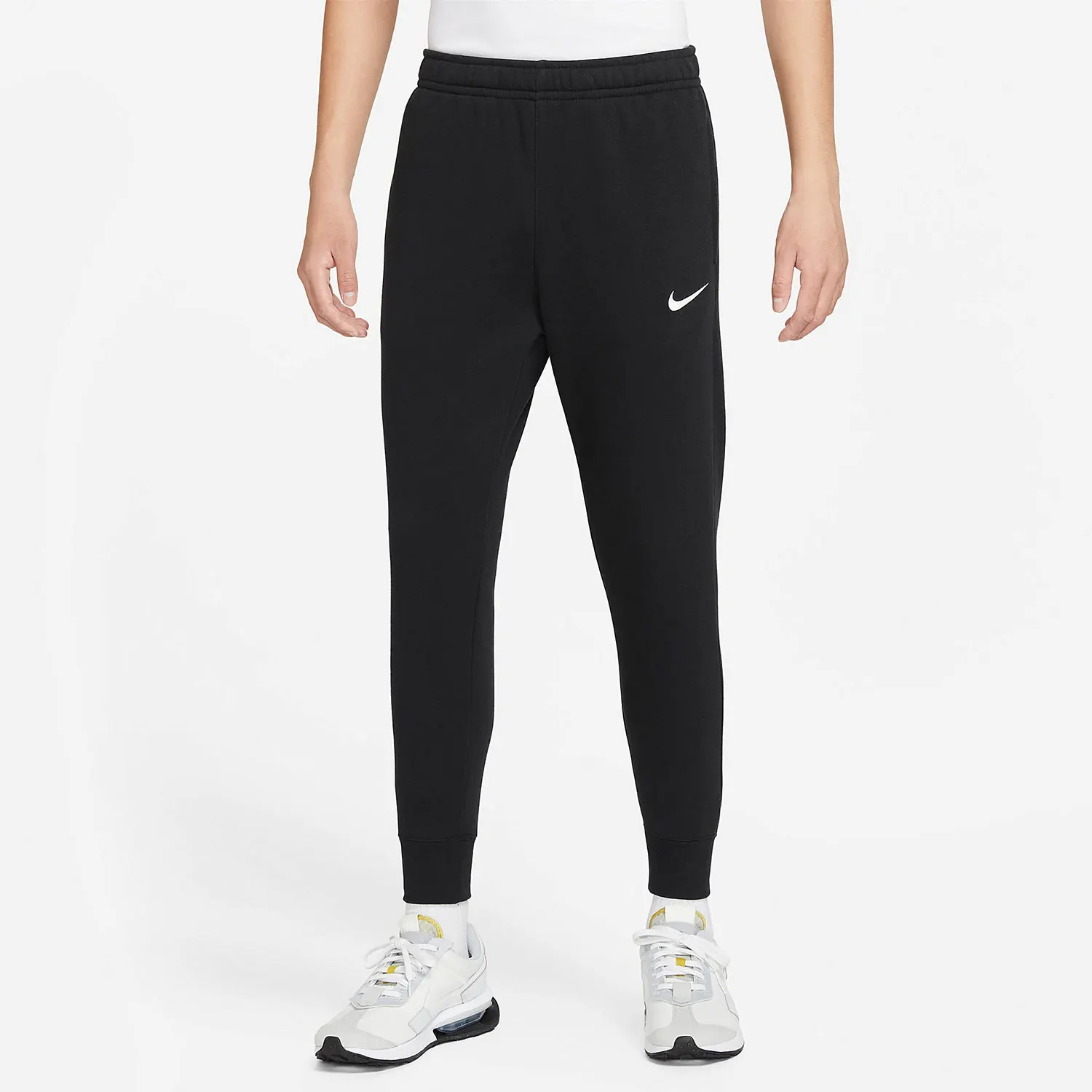 

Оригинальные зимние новые мужские спортивные теплые брюки Nike из флиса с завязками на штанинах FB7663-010