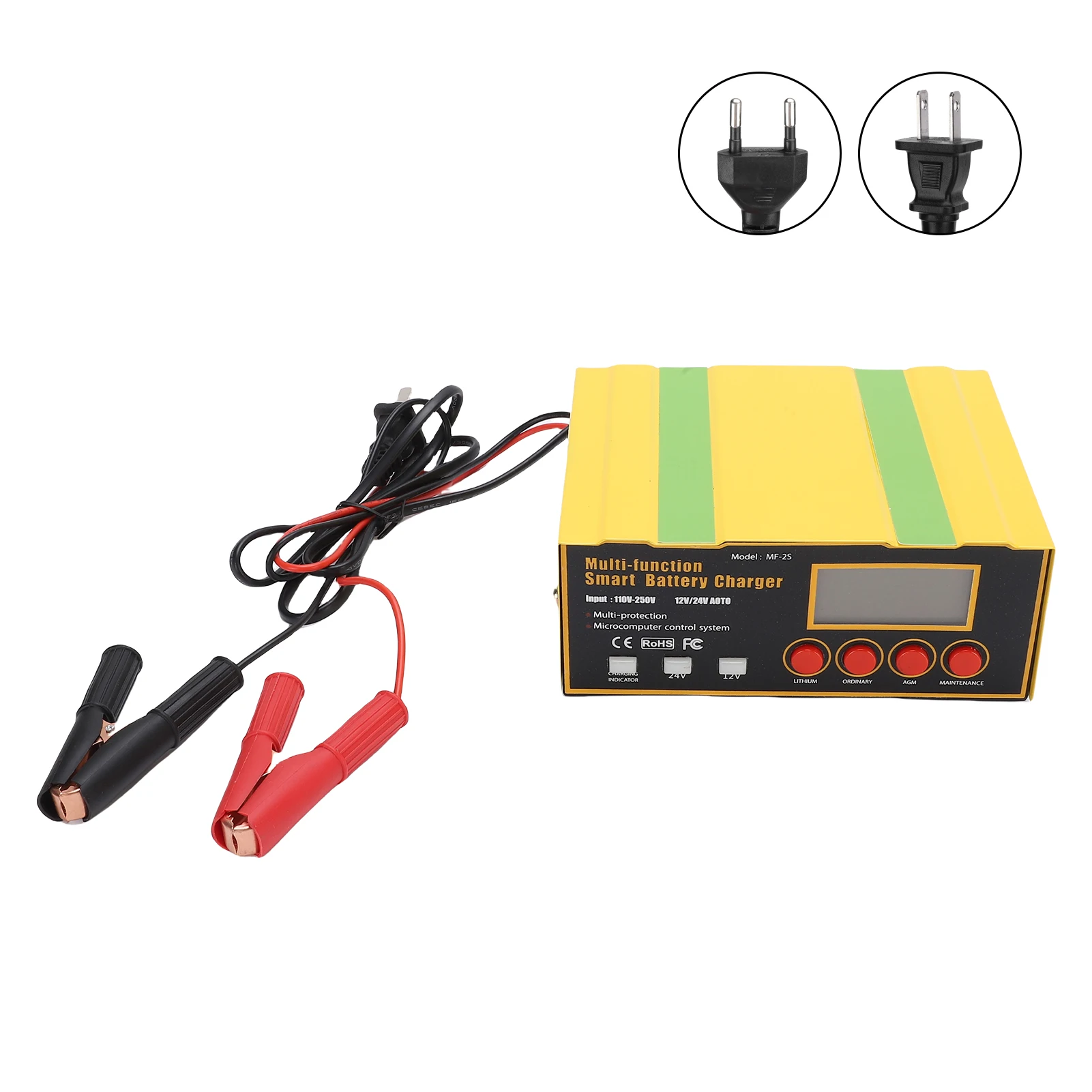 

Smart Battery Metal Housing 220W LED Indicator Car Battery Multiple Guards for Boat Mower for LFP GEL SLA WET