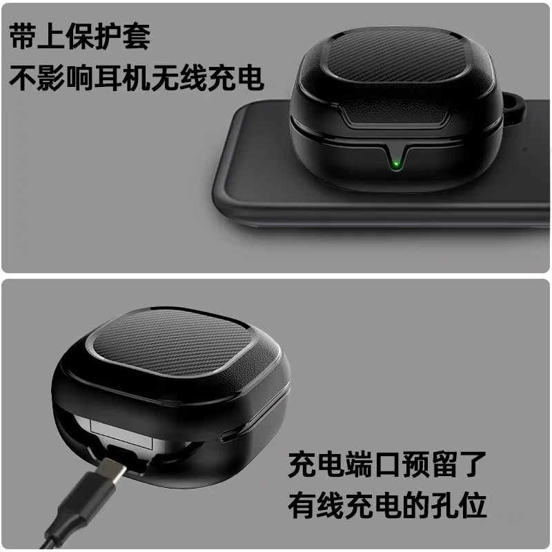 حافظة لهاتف سامسونج جالاكسي بادز 2 برو FE حافظة لهاتف سامسونج جالاكسي بادز برو غطاء لهاتف سامسونج بادز 2 براعم لايف برو فوندا غلاف جلدي