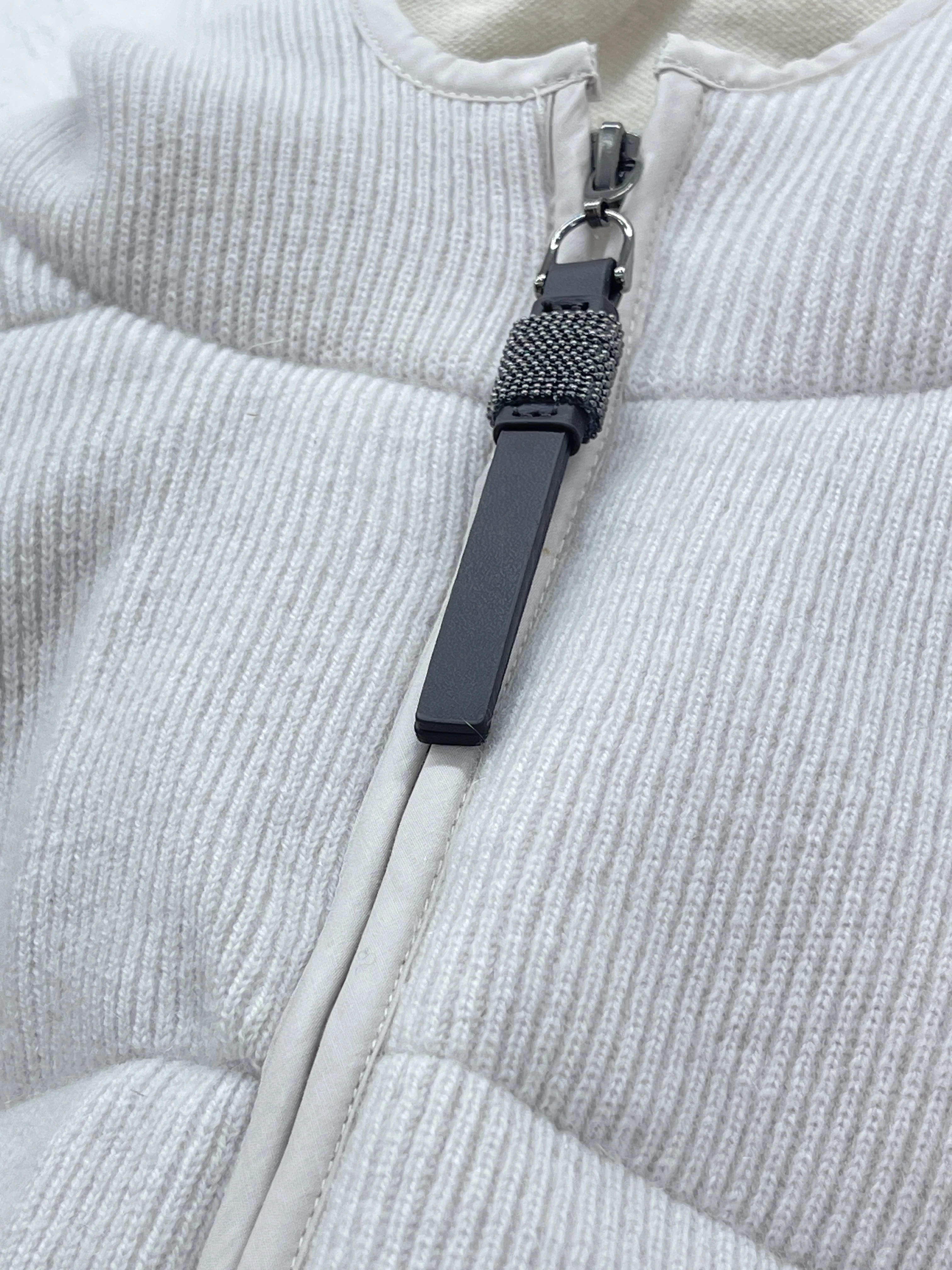 Nueva chaqueta de plumón de ganso con capucha de tela tejida para mujer, Tops informales modernos y versátiles