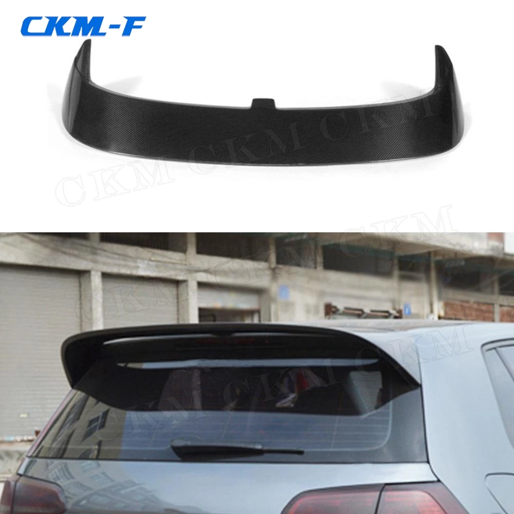 

Carbon Fiber FRP Black Rear Roof Spoiler Wings for Volkswagen VW golf 7 VII MK7 Standard 2014-2017 Non GTI