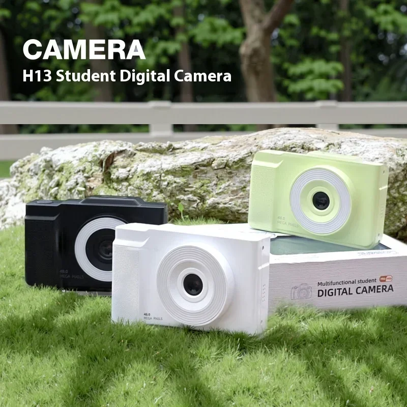 HD Flip Screen Digital Camera Compact Point and Shoot CCD Camera for Beginners and Students Easy to Use Photography Camera