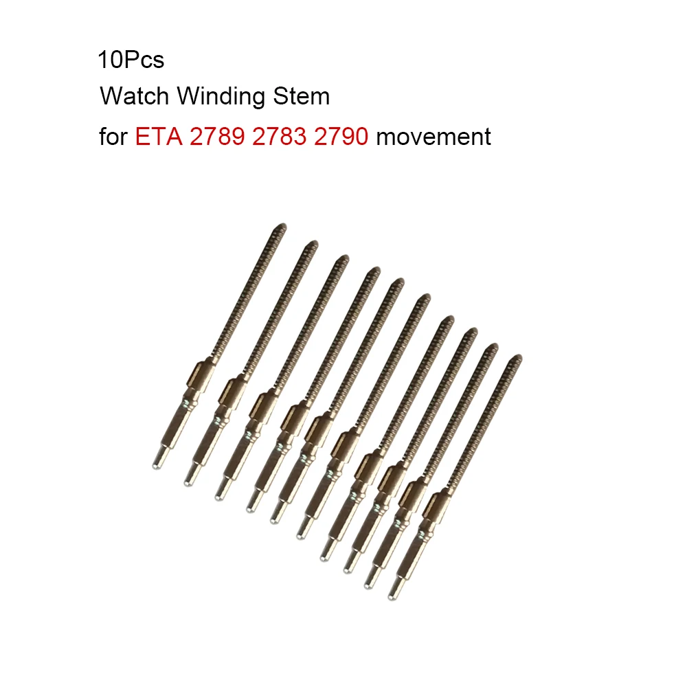 

10Pcs Watch Winding Stem for ETA 2789 2783 2790 Movement Repair Part Stainless Steel Crown Kit