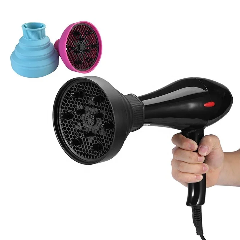 Hairdryer Diffuser Cover High Temperature Resistant Silica Gel Collapsible Hairdryer Accessories Hairdressing Salon Tools