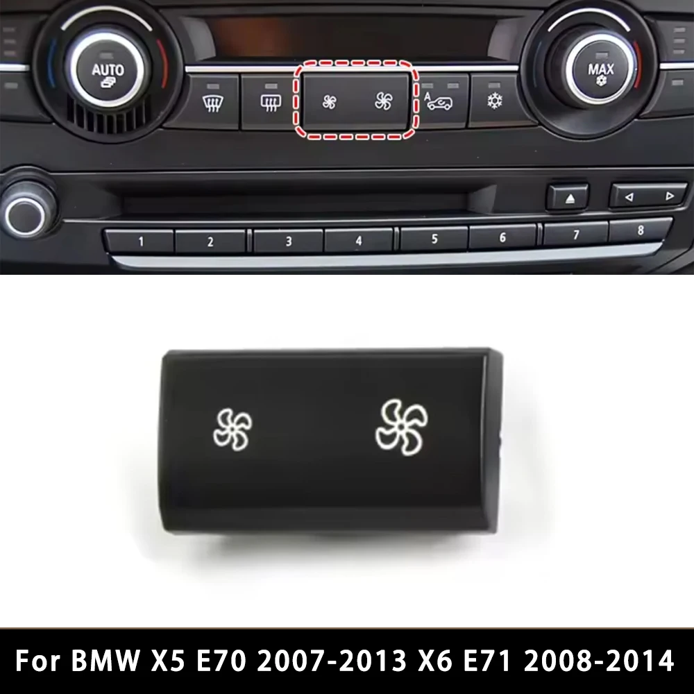 

Крышка кнопок управления климат-контролем, вентиляцией и регулировкой громкости для BMW X5 E70 2007-2013, X6 E71 2008-2014