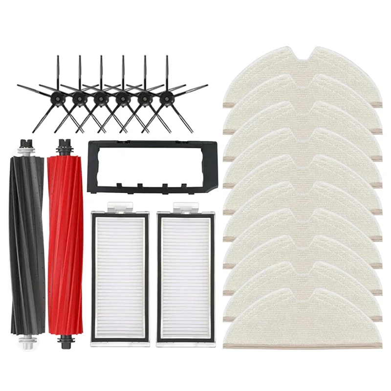 AA80-For Roborock Q8 Max, Q8 Max+, Q5 Pro, Q5 Pro+ Robot Vacuum Cleaner Main Brush Cover Hepa Filter Mop Pad Spare Parts