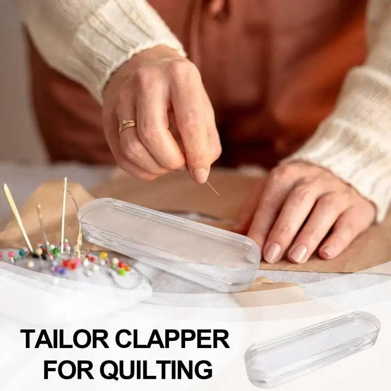 Tailors Clapper Acrylic Block Seam Clapper Clear Block Seam Clapper Flattening Presser With Cartoon Patterns Scale For Ironing